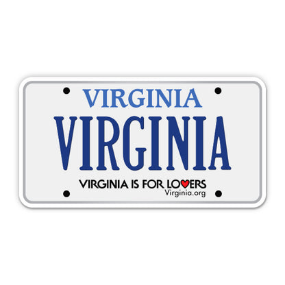 Virginia License Plate Style Sticker