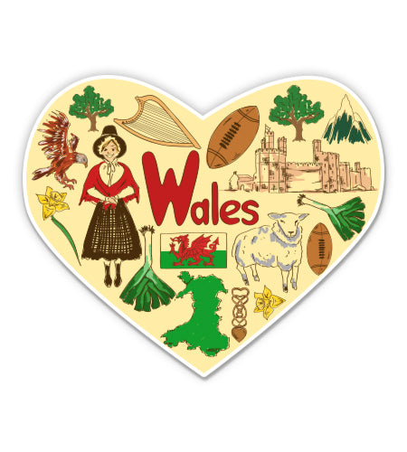 Wales Travel Sticker