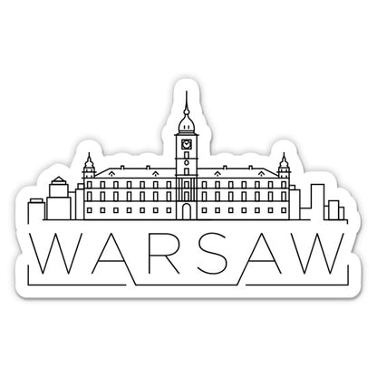 Warsaw Poland Sticker