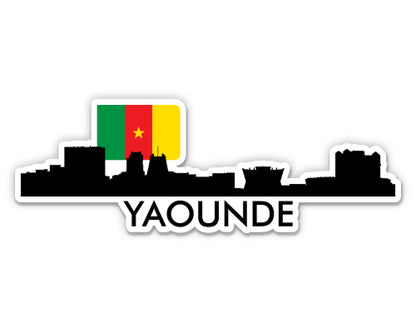 Yaounde Cameroon Skyline  Sticker