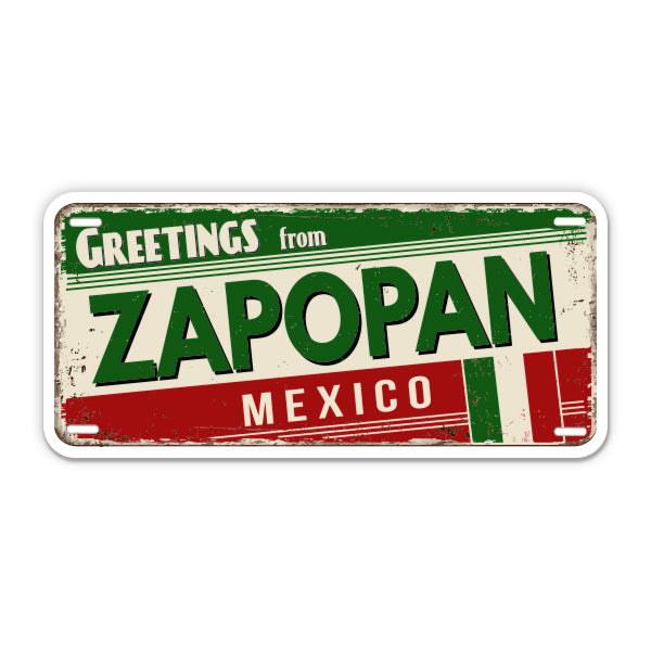 Greetings from Zapopan Jalisco Mexico Sticker