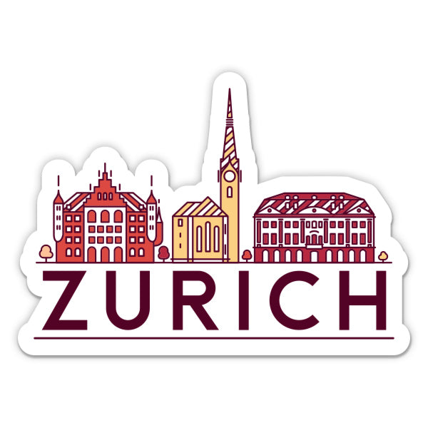Zurich Switzerland Sticker