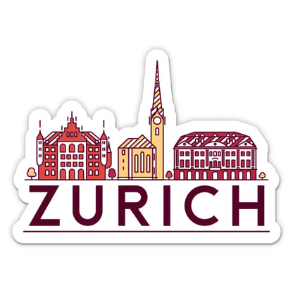 Zurich Switzerland Sticker
